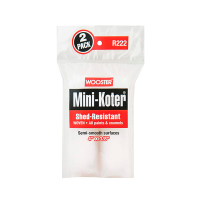 Комплект мини-валиков Wooster Mini-Koter Shed-Resistant, длина 4” (10 см), ворс 3/8” (10 мм) , (2шт в уп.) R222 фото