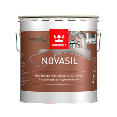 Силикономодифицированная фасадная краска Tikkurila Novasil глубокоматовая 2.7л TN27 фото