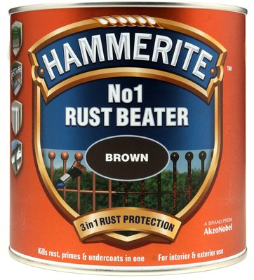 Грунт по металлу Hammerite №01 Rust Beater коричневый 0.5л HRB-05 фото