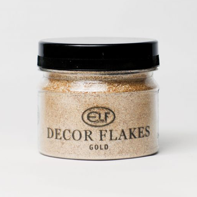 Натуральна слюда Elf Decor Flakes Gold 50г EDDF-50G фото