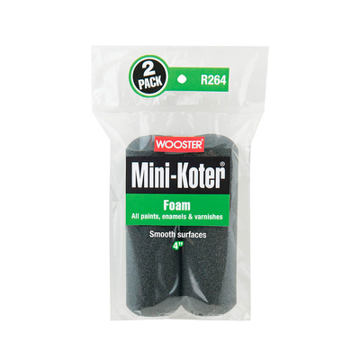 Комплект мини-валиков Wooster Mini-Koter Foam, длина 4" (10 см), (2шт в уп.) R264 фото