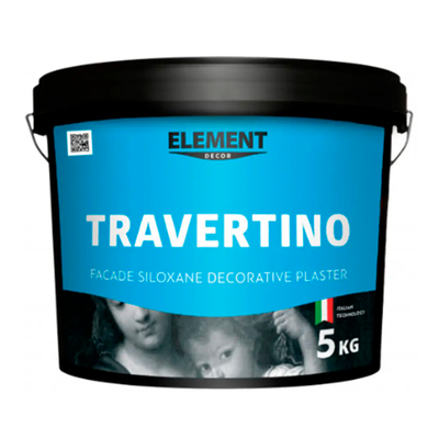 Декоративная штукатурка Element Decor Travertino белый 5кг EDT5 фото