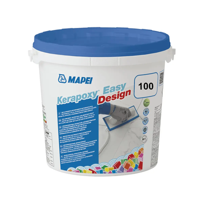 Епоксидна фуга для швів Mapei Kerapoxy Easy Design 100 Білий 3кг MKD100 фото
