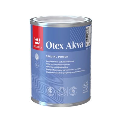 Акриловая адгезионная грунтовка Tikkurila Otex Akva матовая 0,9л TOA09 фото