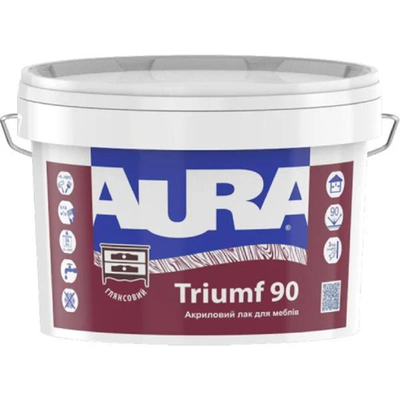 Акриловий лак для меблів Aura Triumf 90 глянсовий 0.75л AT90-1 фото