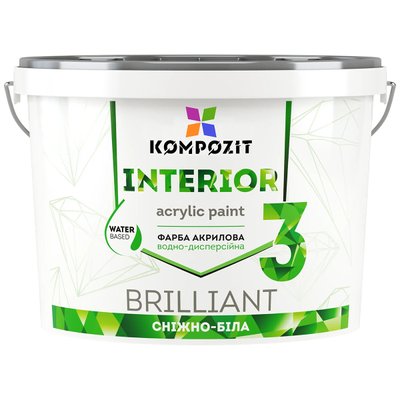 Интерьерная краска Kompozit Interior 3 глубокоматовая 1.4кг KI-31 фото