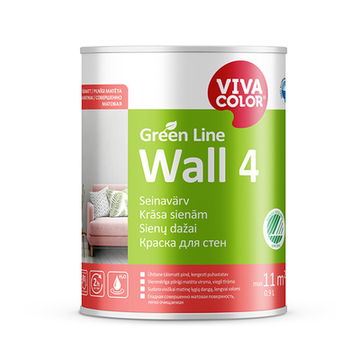 Интерьерная краска Viva Color Wall 4 матовая 0.9л VCW409 фото