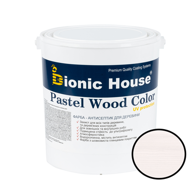 Фарба-антисептик для дерева Bionic House Pastel Wood Color Арктик (Arctic) 0,8л BHPWCArctic-08 фото