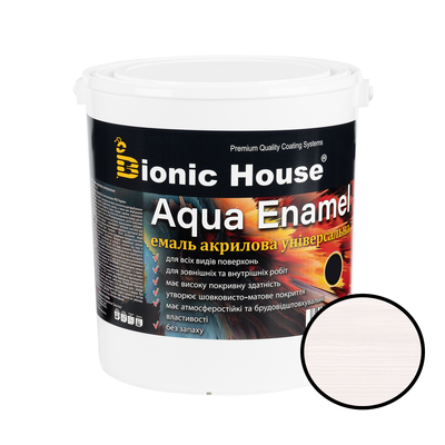 Универсальная акриловая эмаль Bionic House Aqua Enamel Арктик (Arctic) 0.8л BHAEArctic-08 фото