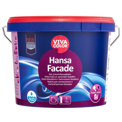 Силиконовая фасадная краска Viva Color Hansa Facade 2.7л VCHF27 фото