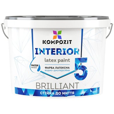 Краска для стен и потолка Kompozit Interior 5 глубокоматовая 1.4кг KI-51 фото