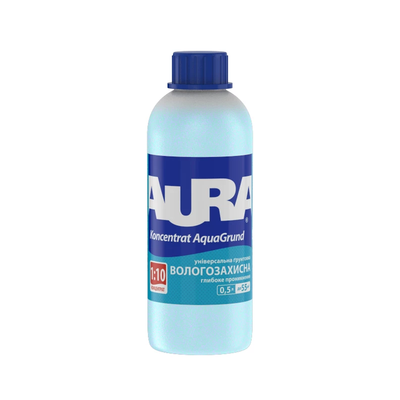 Вологозахисна грунтовка Aura AquaGrund 1:10 концентрат 0.5л AAG-05 фото