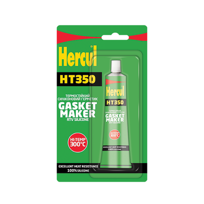 Термостойкий силиконовый герметик HERCUL HT350 GASKET MAKER красный 50мл HS115 фото