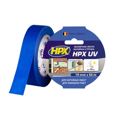 Малярна стрічка HPX UV 19мм х 50м MU1950 фото