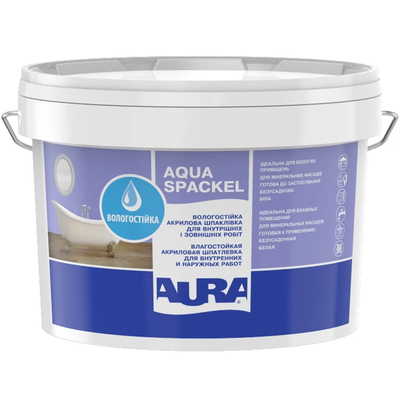 Влагостойкая финишная шпаклевка Aura Luxpro Aqua Spackel 1.2кг LAS-1 фото