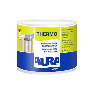Акриловая эмаль для радиаторов Aura Luxpro Thermo 0.45л LT-05 фото