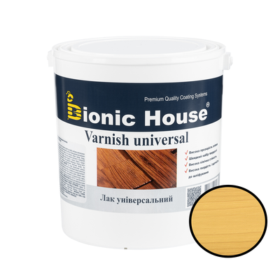 Універсальний лак для дерева Bionic House Varnish Universal прозорий 0.8л VR-0006-1 фото