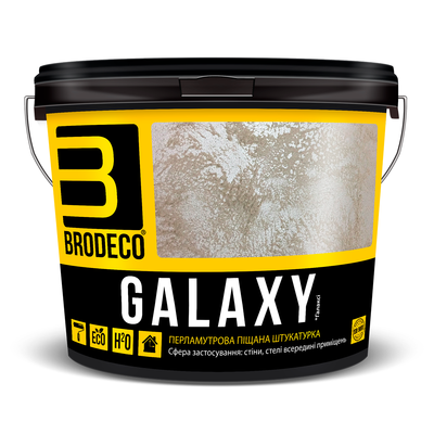 Перламутрова штукатурка Brodeco Galaxy 1кг BG1 фото