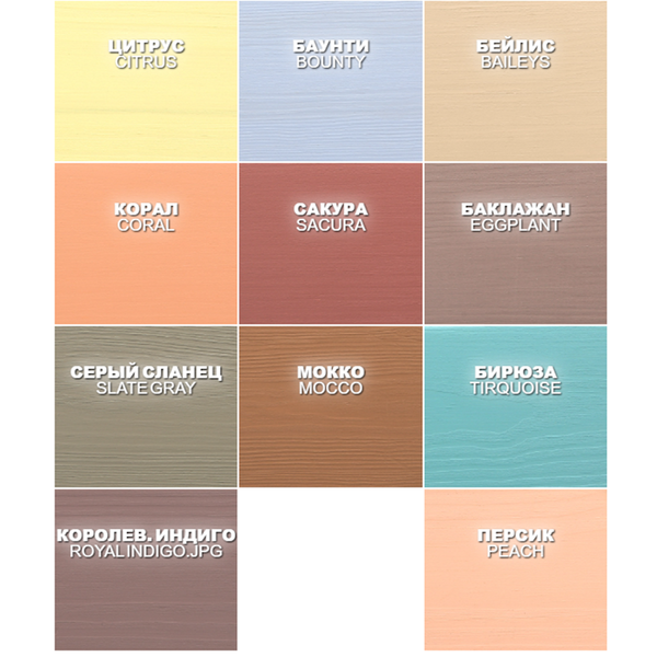 Краска-антисептик для дерева Bionic House Pastel Wood Color Арктик (Arctic) 0,8л BHPWCArctic-08 фото