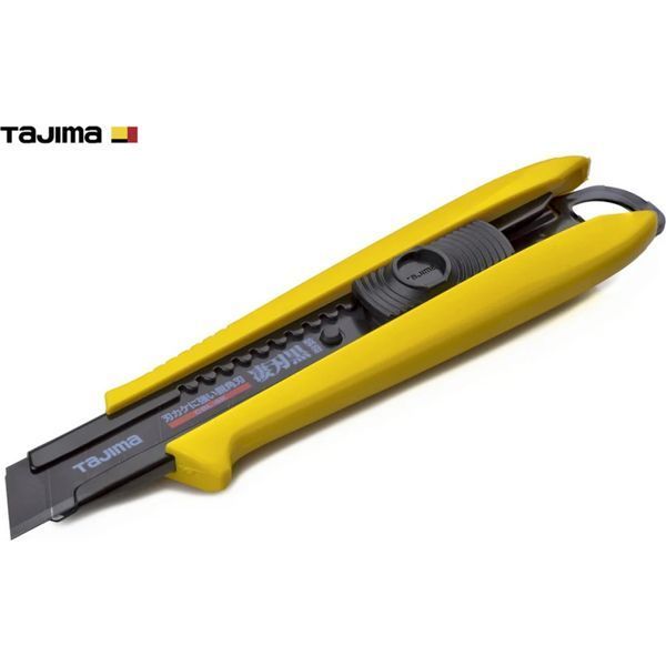 Нож строительный сегментный TAJIMA DC-L500YSFBL с кобурой 18 мм. автоматический фиксатор 1101-1703 фото