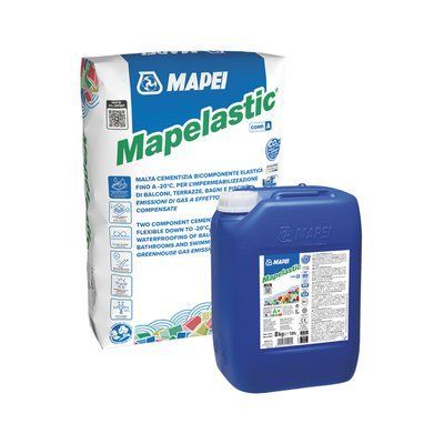 Двокомпонентна гідроізоляція Mapei Mapelastic A+B 32кг MM-32 фото