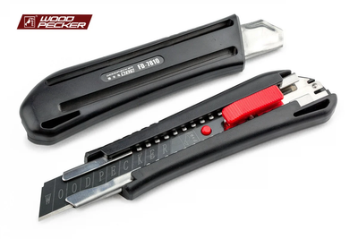 Нож строительный 18 мм автофиксатор Woodpecker FD-7810 FD-7810 фото