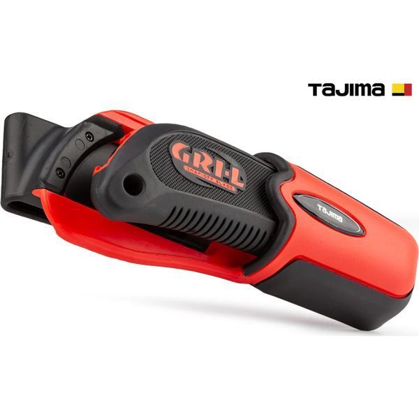 Нож строительный сегментный TAJIMA LC561RHSBL с кобурой 18 мм винтовой фиксатор GRI 561 1101-1706 фото
