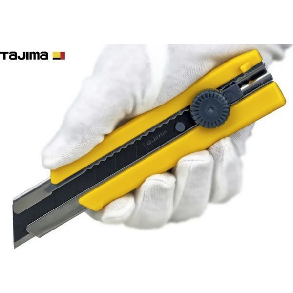 Нож строительный сегментный TAJIMA LC650B 25 мм винтовой фиксатор 1101-0200 фото