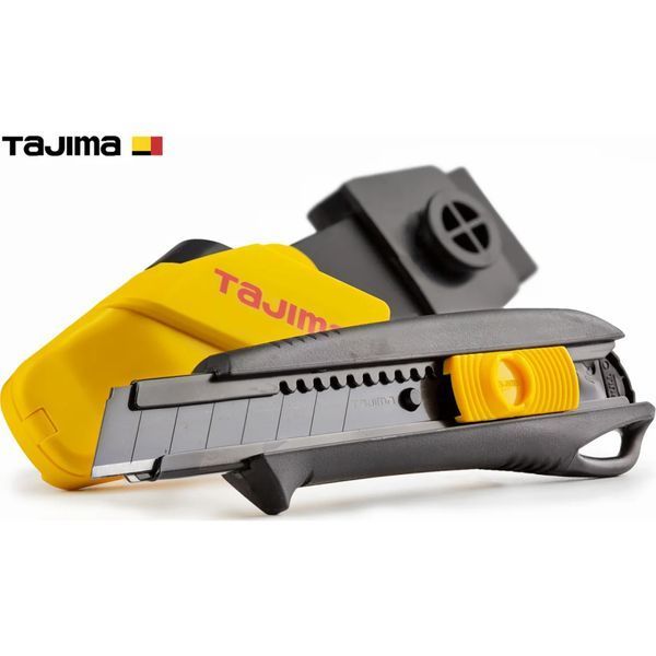 Ніж будівельний сегментний TAJIMA DC-L560BSFBL з кобурою 18 мм автоматичний фіксатор 1101-1704 фото