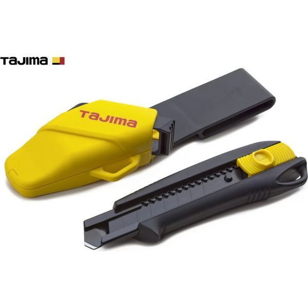 Ніж будівельний сегментний TAJIMA DC-L560BSFBL з кобурою 18 мм автоматичний фіксатор 1101-1704 фото