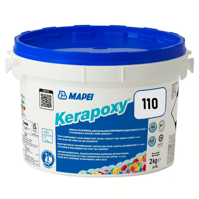 Епоксидна фуга для швів Mapei Kerapoxy 110 Манхеттен 2кг mk1102 фото
