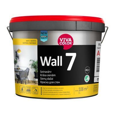 Інтер'єрна латексна фарба VivaColor Wall 7 шовковисто-матова 0.9л VCW-71 фото