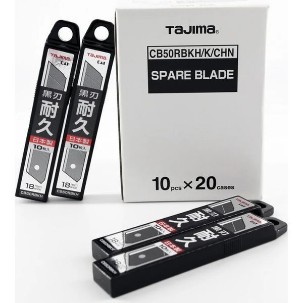 Леза сегментні TAJIMA CB50RBKH 18 мм чорні 10 шт 1102-2572 фото