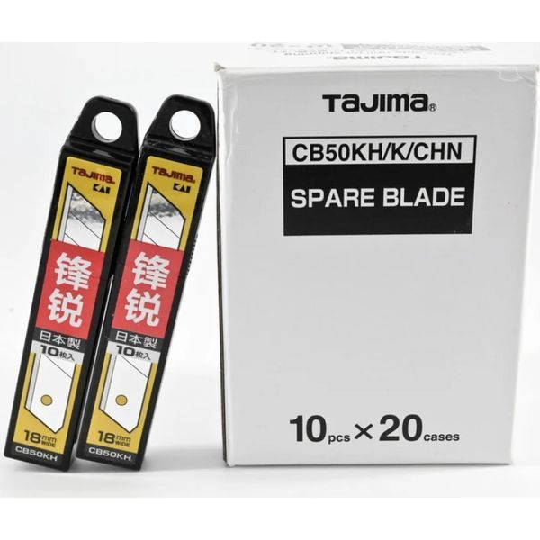 Лезвия сменные TAJIMA CB50KH сегментные ультраострые 18 мм серые 10 шт 1102-2543 фото