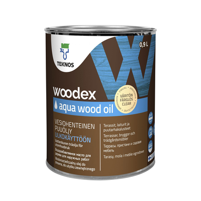 Масло для дерева Teknos Woodex Aqua Wood Oil 0.9л TWAWO1 фото