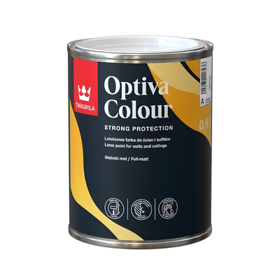 Глибокоматова латексна фарба Tikkurila Optiva Colour 0.9л TOC09 фото