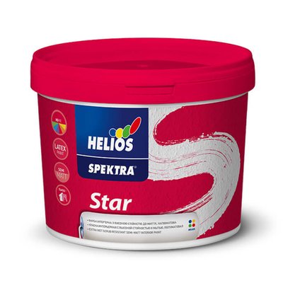 Краска для стен Helios Spektra Star полуматовая 2л HSR-2 фото