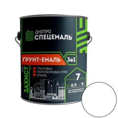 Грунт-емаль 3 в 1 DSE біла 25кг DSE-335W фото