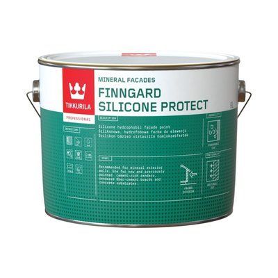 Силіконова фасадна фарба Tikkurila Finngard Silicone Protect матова 2.7л TF27 фото