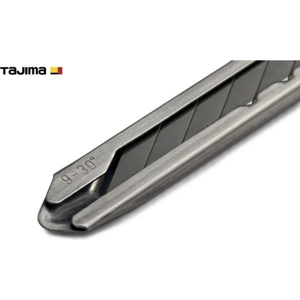 Нож сегментный строительный TAJIMA LC390B 9 мм автофиксатор угол 30&deg; 1101-0404 фото
