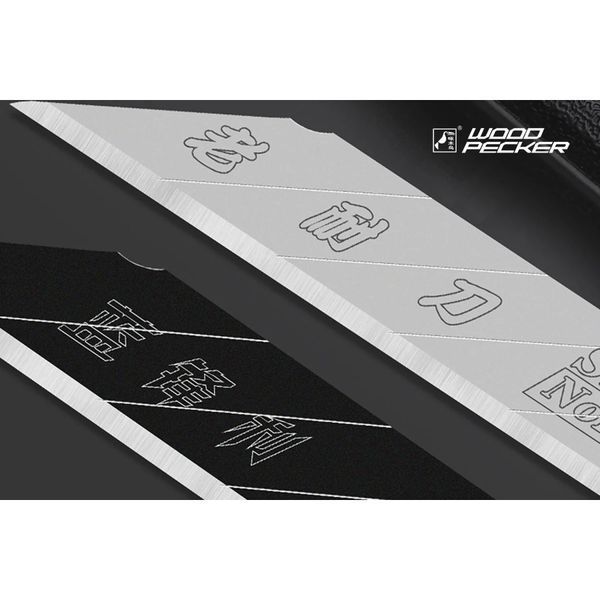 Лезвия для строительного ножа 9 мм черные нержавеющие 30&deg; Woodpecker FD-BS40A FD-BS40A фото