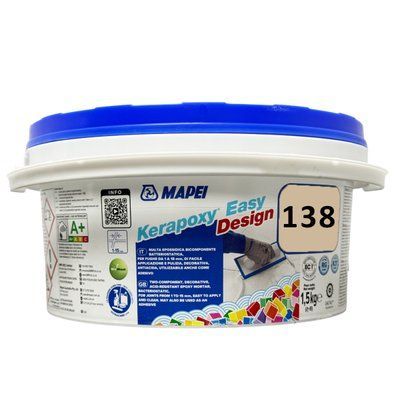 Епоксидна фуга для швів Mapei Kerapoxy Easy Design 138 Мигдаль 1.5кг MKD1381 фото