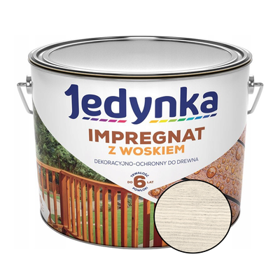 Антисептик для дерева із воском Jedynka Impregnat білий 10л JIB10 фото