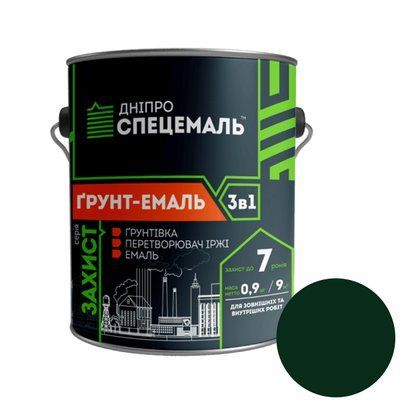 Грунт-емаль 3 в 1 DSE темно-зелена 0.9кг DSE-31T фото