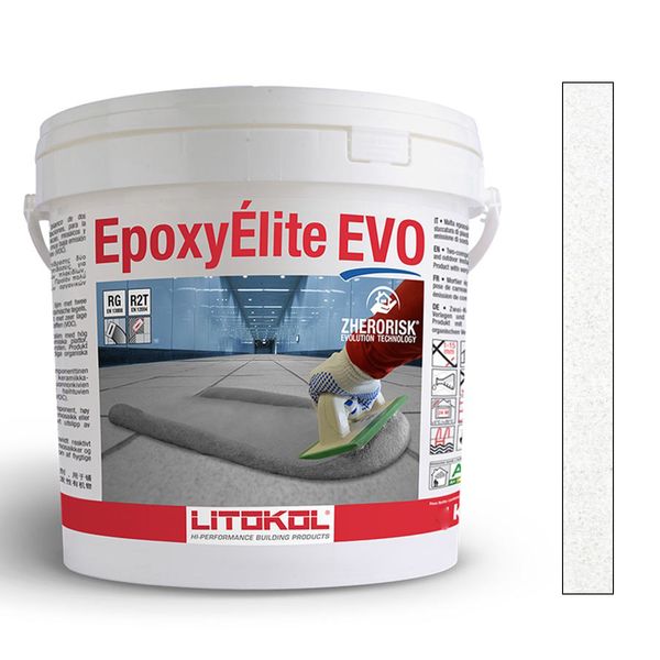 Епоксидна фуга для швів Litokol Epoxyelite Evo 100 екстра білий 5кг EE-1005 фото