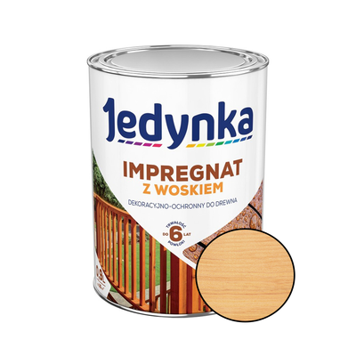 Антисептик для дерева із воском Jedynka Impregnat безбарвний 0.9л JIBEZ09 фото