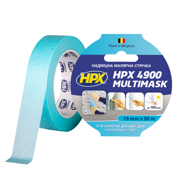 Малярная лента HPX 4900 Multimask 19мм х 50м EW1950 фото