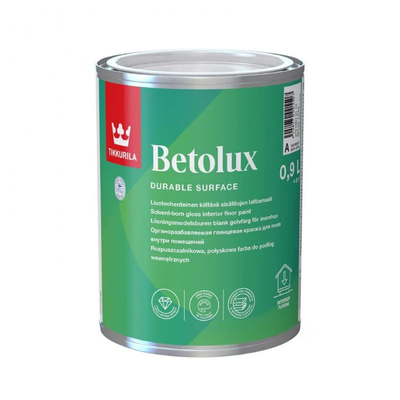 Уретанно-алкідна фарба для підлоги Tikkurila Betolux біла 0,9л TB09 фото