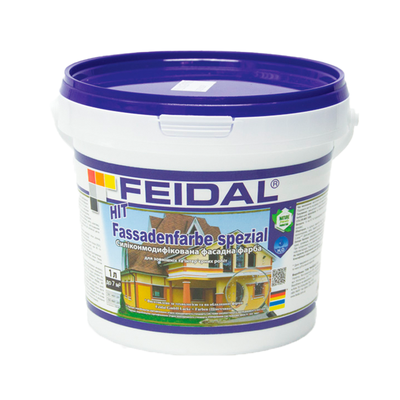 Фасадна фарба Feidal HIT Fassadenfarbe Spezial силікономодифікована 1л FHFS1 фото